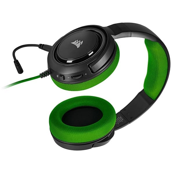 Corsair HS35 stereo verde  Auriculares