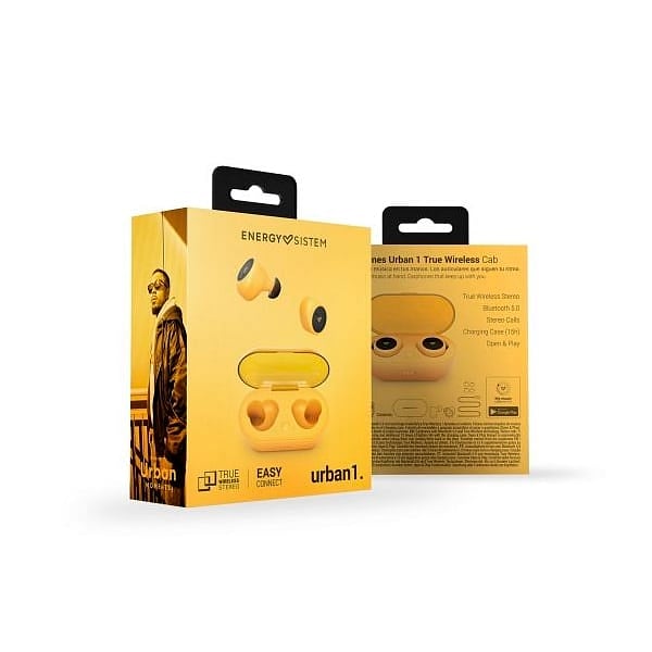Energy Sistem Urban 1 TWireless Amarillo  Auriculares