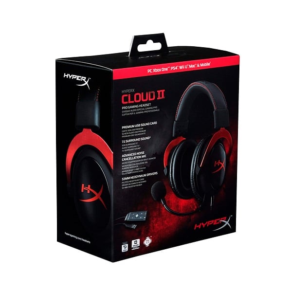 HyperX Cloud II 71 Rojo  Auricular