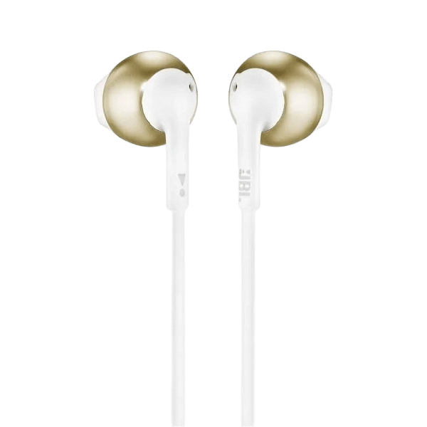 JBL Tune 205 OroBlanco  Auriculares con Micrófono