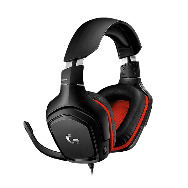 Logitech G332 Negro  Rojo Gaming  Auriculares