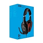 Logitech G332 Negro  Rojo Gaming  Auriculares