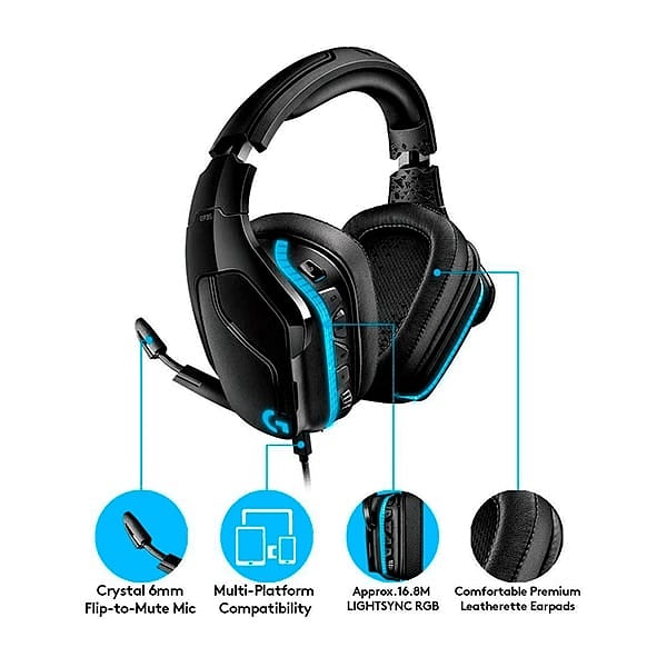 Logitech G935  LightSync 71  Auriculares Gaming Inalámbricos