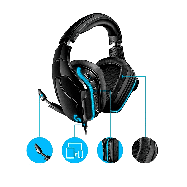 Logitech G935  LightSync 71  Auriculares Gaming Inalámbricos