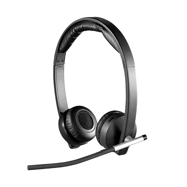 Logitech Auriculares Estereo Dual Inalámbricos con Micrófono H820E Negro USB