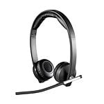 Logitech Auriculares Estereo Dual Inalámbricos con Micrófono H820E Negro USB