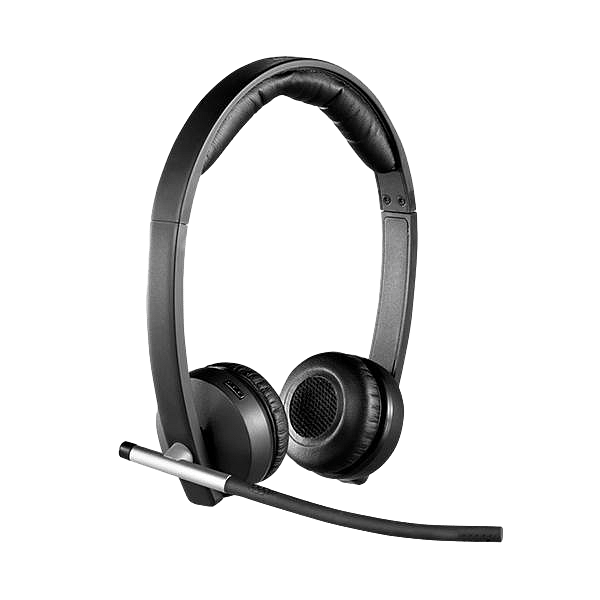 Logitech Auriculares Estereo Dual Inalámbricos con Micrófono H820E Negro USB