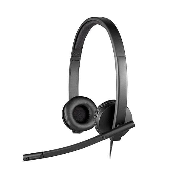 Logitech Auriculares Estereo con Micrófono H570E Negro USB