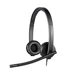 Logitech Auriculares Estereo con Micrófono H570E Negro USB