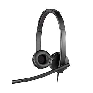 Logitech Auriculares Estereo con Micrófono H570E Negro USB