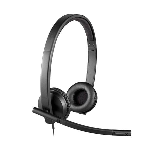 Logitech Auriculares Estereo con Micrófono H570E Negro USB