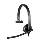 Logitech Auriculares Monoaurales con Micrófono H570E Negro USB