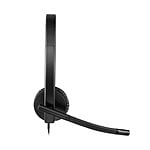 Logitech Auriculares Monoaurales con Micrófono H570E Negro USB