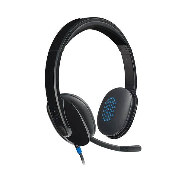 Logitech Auriculares Estéreo con Micrófono H540 Negro USB