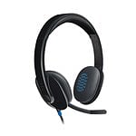 Logitech Auriculares Estéreo con Micrófono H540 Negro USB