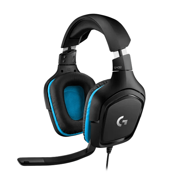 Logitech G432 71 Negro  Azul Gaming  Auricular