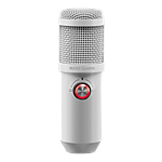 Mars Gaming MMICX Blanco  Micrófono Profesional con Doble Cápsula Cardioide y Omnidireccional 96KHz LED USB Jack 35mm