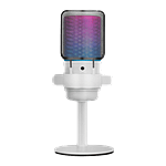 Mars Gaming MMICSE Blanco  Micrófono Profesional ARGB 196kHz 24 bits Soporte Antivibración Filtro Pop de Malla Metálica Control de Volumen y Mute