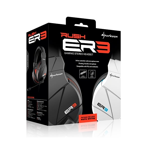 Sharkoon RUSH ER3 blanco  Auricular