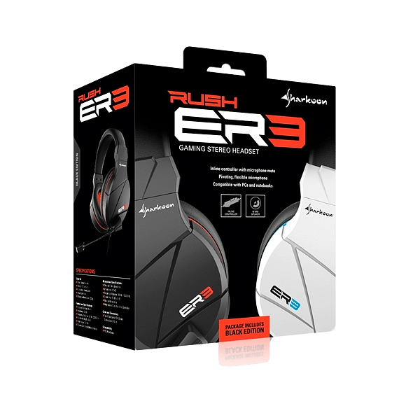 Sharkoon RUSH ER3 negro  Auricular