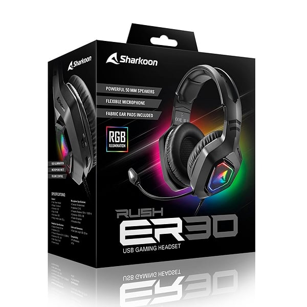 Sharkoon Rush ER30 RGB  Auricular