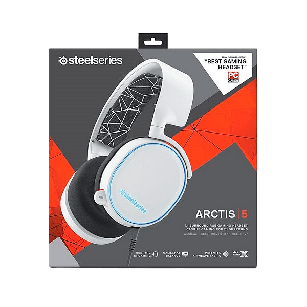 Steelseries Arctis 5 blanco 2019  Auricular