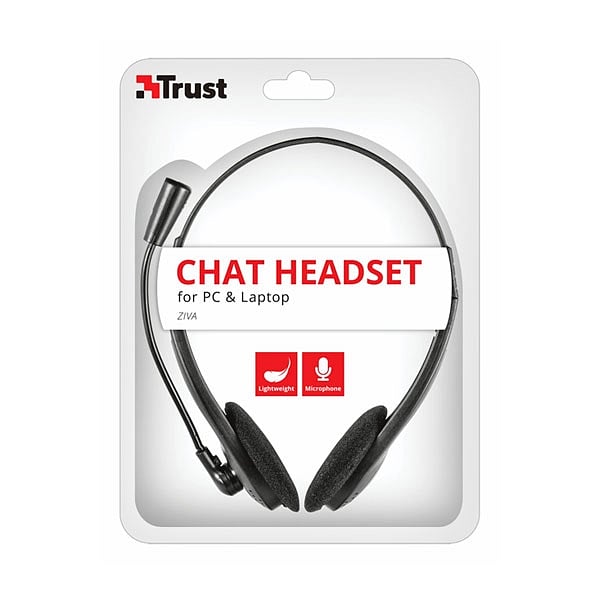 Trust Ziva chat negro  Auricular
