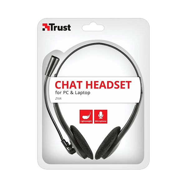 Trust Ziva chat negro  Auricular