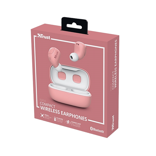 Trust Nika Compact Bluetooth Wireless Rosa  Auriculares