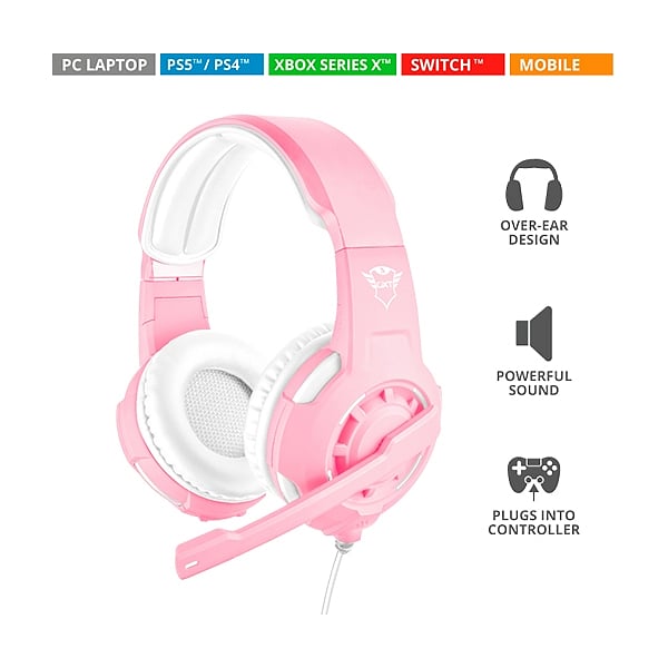 Trust GXT 310P Radius Gaming Rosa  Auricular