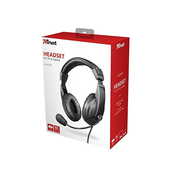 Trust Quasar 21661 Negro PC  Auriculares
