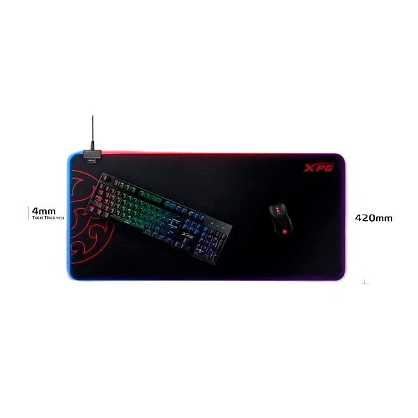Adata XPG Battleground XL Prime RGB Cordura Negra  Alfombrilla Gaming