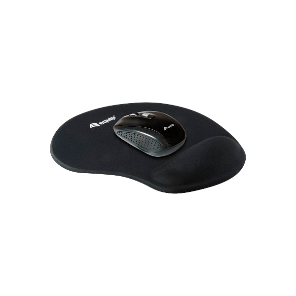 Equip Life Mouse Pad con Gel Negro  Alfombrilla