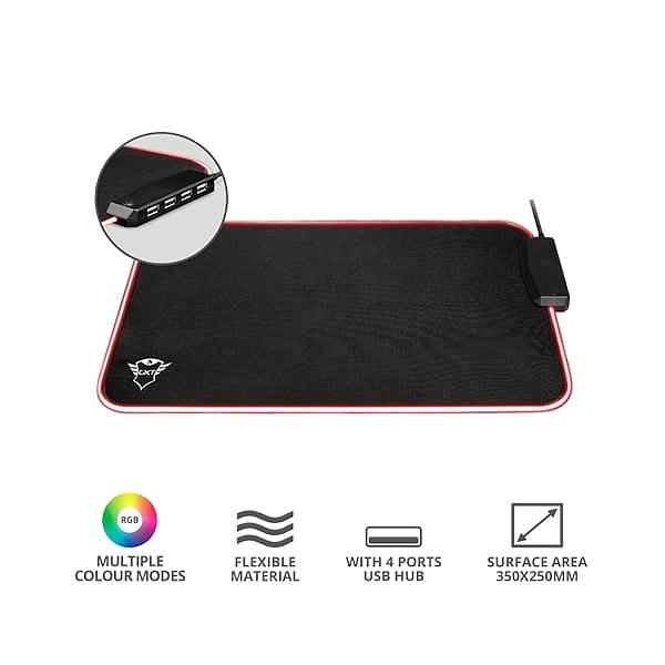 Trust GXT 765 GlideFlex RGB USB  Alfombrilla