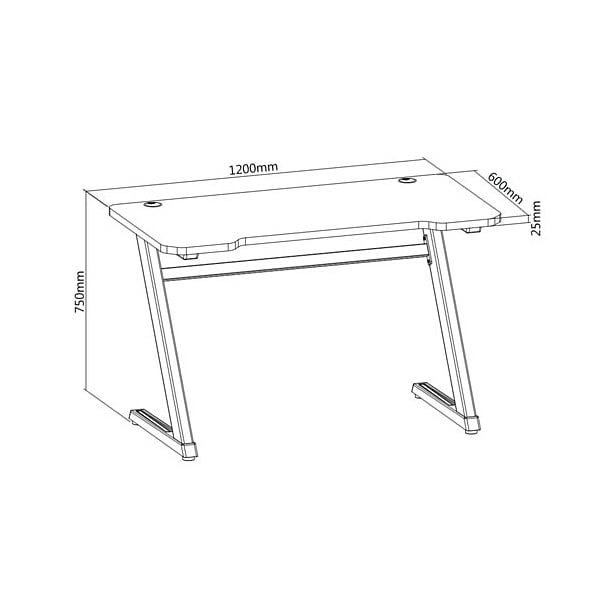 OPLITE Tilt Gaming Desk Negro  Mesa Gaming