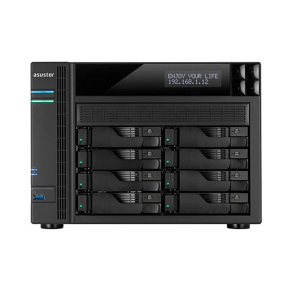 Asustor AS6208T 8 Bahías 4Core 224GHz 4GB DDR3L  NAS