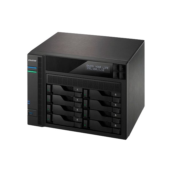 Asustor AS6208T 8 Bahías 4Core 224GHz 4GB DDR3L  NAS