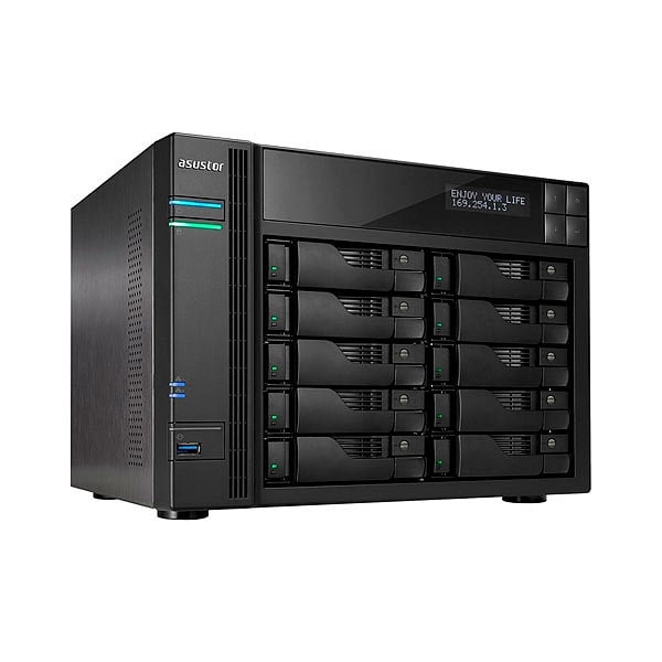 Asustor AS6210T 10 Bahías 4Core 224GHz 4GB DDR3L  NAS