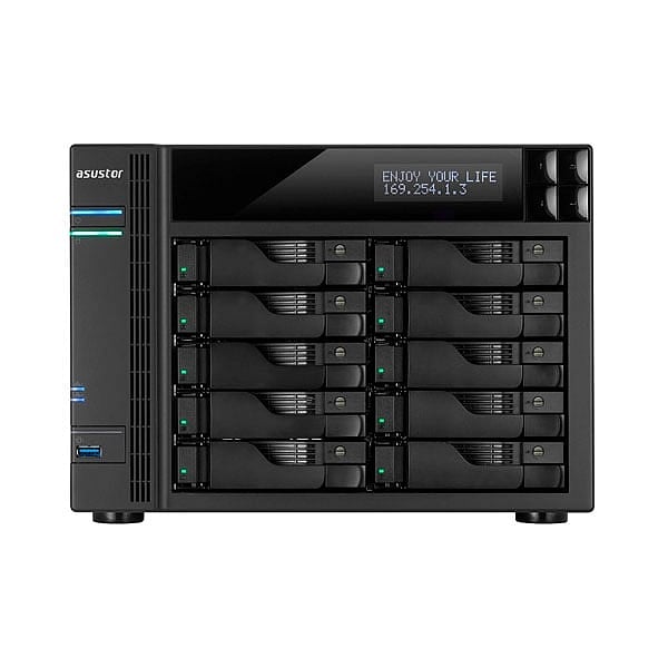 Asustor AS6210T 10 Bahías 4Core 224GHz 4GB DDR3L  NAS
