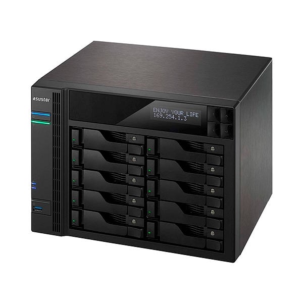 Asustor AS6210T 10 Bahías 4Core 224GHz 4GB DDR3L  NAS