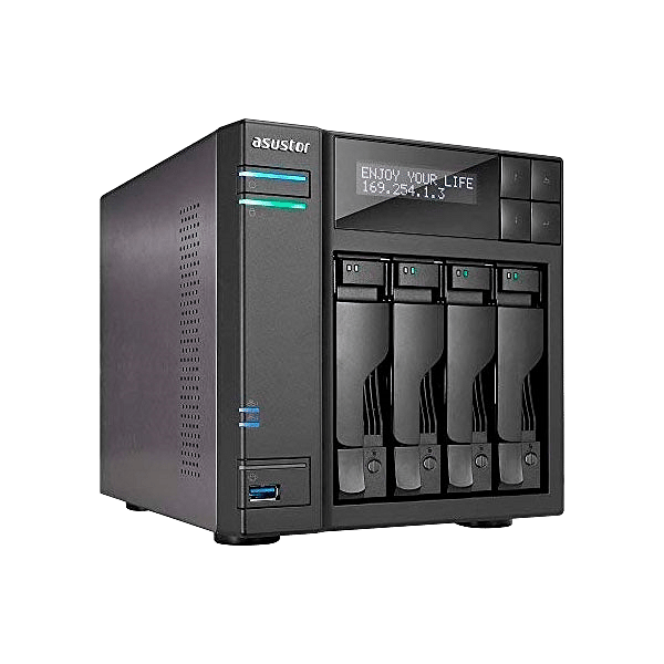 Asustor AS7004T 4 Bahías i3 2Core 35GHz 2GB DDR3  NAS