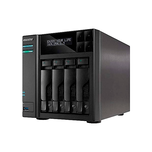 Asustor AS7004T 4 Bahías i3 2Core 35GHz 2GB DDR3  NAS