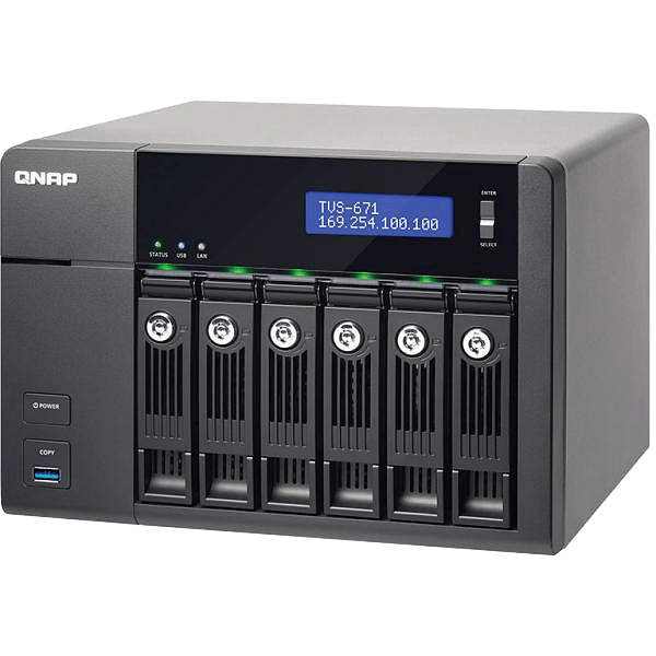 QNAP TVS671 i3 4GB  Servidor NAS