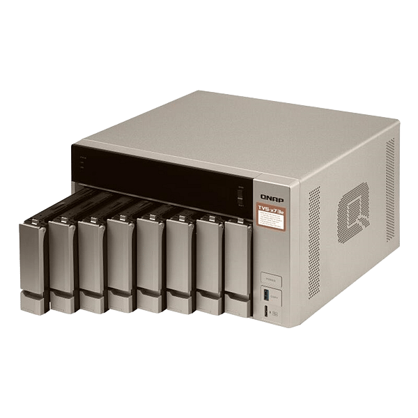 QNAP  TVS873E  RX421BD  Ethernet  Tower  Gris  NAS