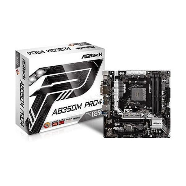 Asrock AM4 AB350M PRO4  Placa Base
