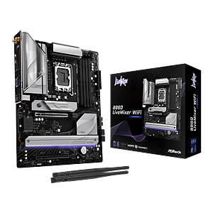 Asrock B860 LiveMixer  WiFi 6E Bluetooth 53  DDR5  ATX  Placa Intel 1851