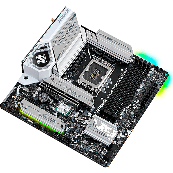 Asrock B760M Steel Legend  WiFi AX  DDR5  MicroATX  Placa Base Intel 1700