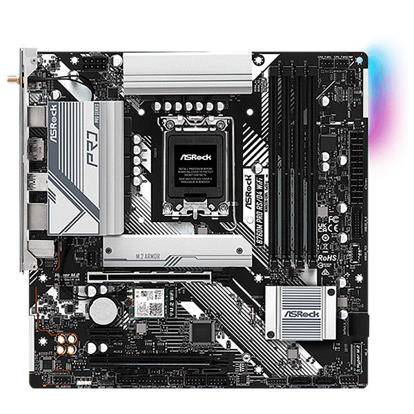 Asrock B760M Pro RS  WiFi AX  DDR4  Micro ATX  Placa Base Intel 1700