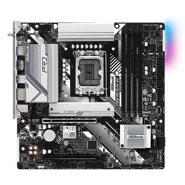 Asrock B760M Pro RS  WiFi AX  DDR4  Micro ATX  Placa Base Intel 1700