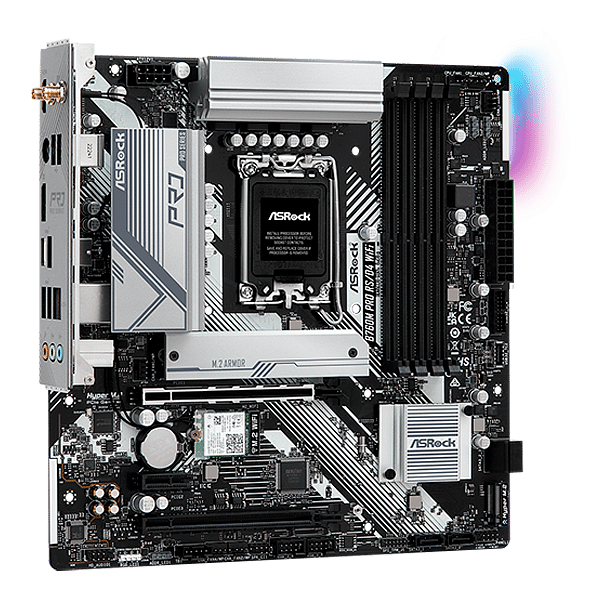 Asrock B760M Pro RS  WiFi AX  DDR4  Micro ATX  Placa Base Intel 1700